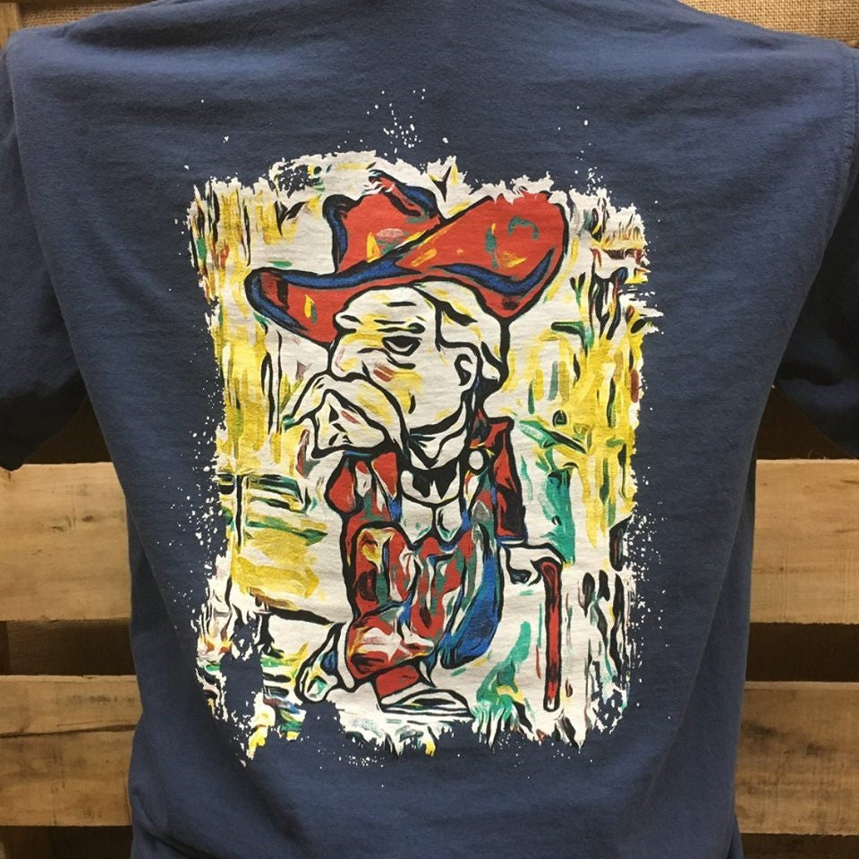 Backwoods Cowboy Watercolor Colonel Comfort Colors Bright Unisex T Shirt - SimplyCuteTees