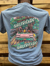 Southern Chics Apparel What Happens Stays with the Girlfriends Comfort Colors Girlie Bright T Shirt