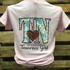 Southern Chics Tennessee State TN Small Town Girl Heart Girlie Bright T Shirt