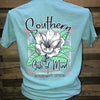 Southern Chics Southern State of Mind Flower Comfort Colors Girlie Bright T Shirt
