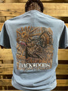 Backwoods Born &amp; Raised Turkey Country Comfort Colors Bright Unisex T Shirt