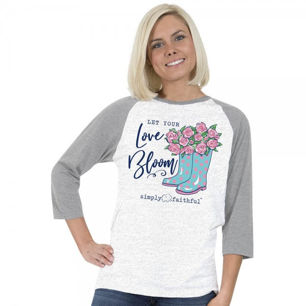 Simply Faithful By Simply Southern Love Bloom Long Sleeve T-Shirt