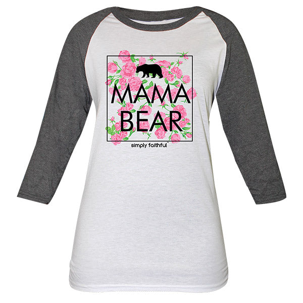 SALE Simply Faithful By Simply Southern Mama Bear Roses Long Sleeve T-Shirt