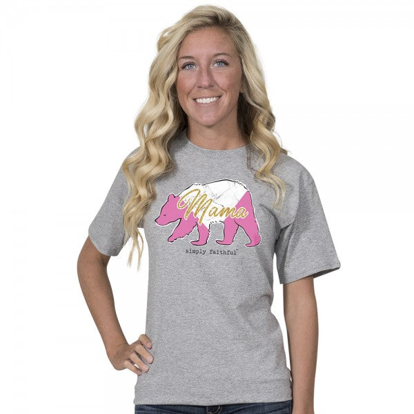 SALE Simply Faithful By Simply Southern Marble Mama Bear T-Shirt