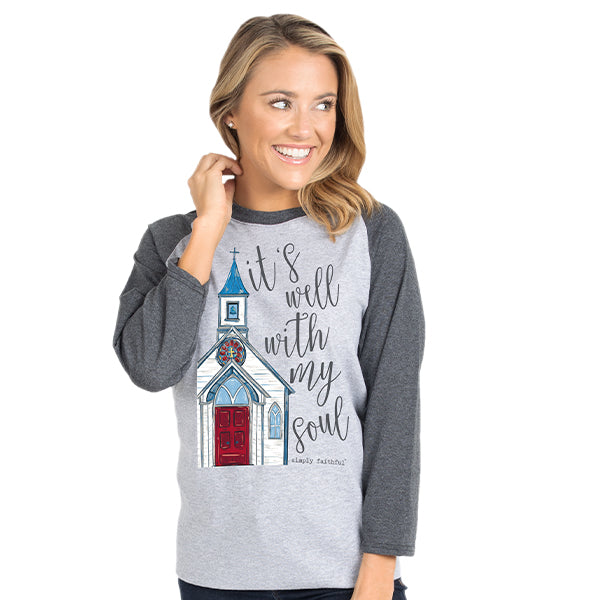 SALE Simply Faithful By Simply Southern Well With My Soul Long Sleeve T-Shirt