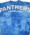 Carolina Panthers Logo Tie Dye Sweeper Long Sleeve Oversized Top Shirt Jersey - SimplyCuteTees