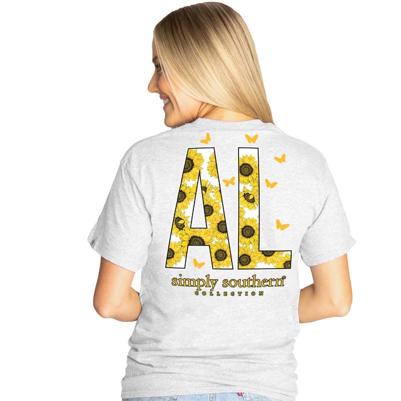 Simply Southern Preppy Alabama Sunflower T-Shirt