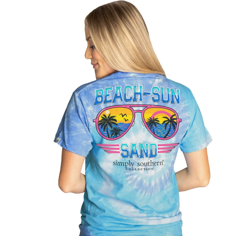 SALE Simply Southern Beach Sun Sand Aviator T-Shirt
