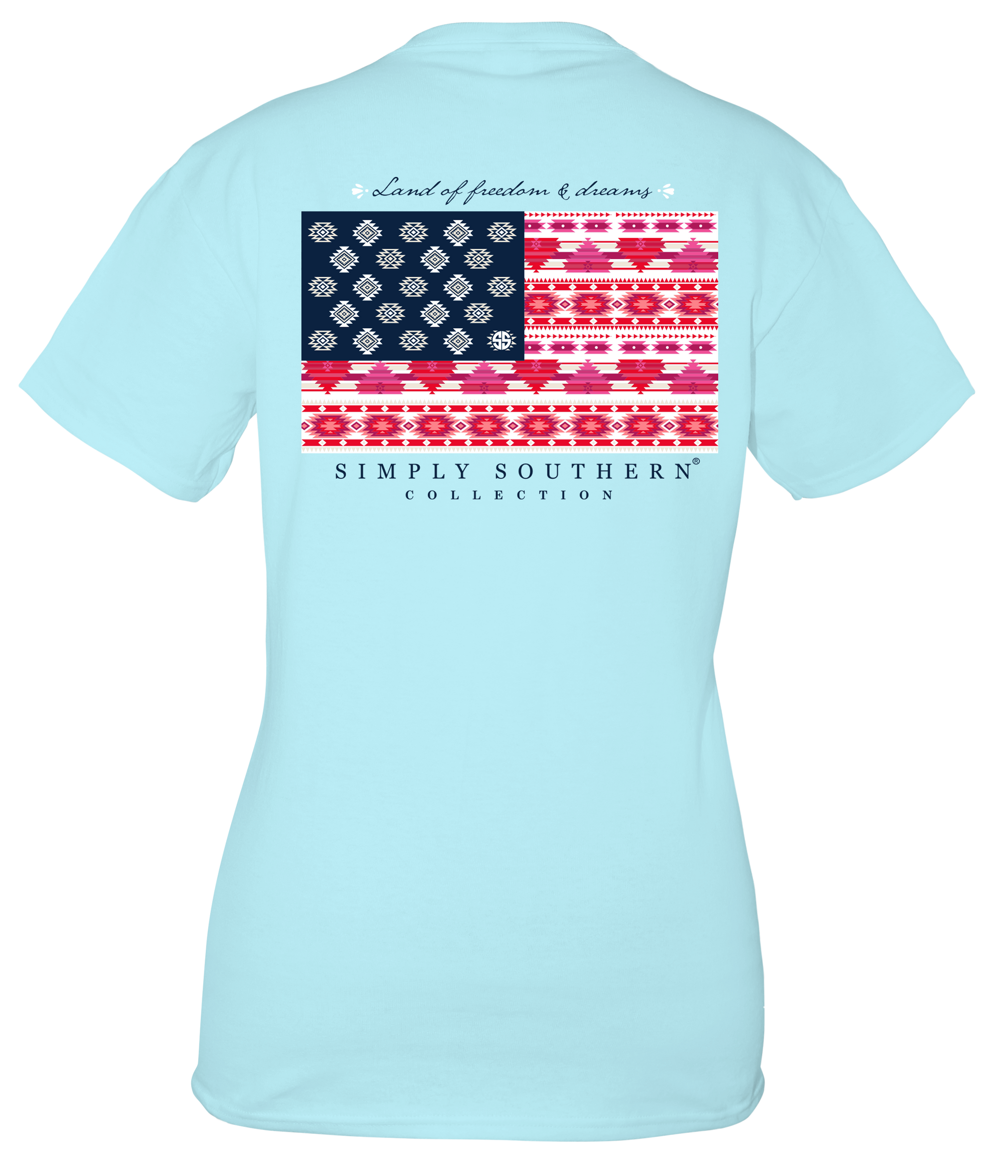 SALE Simply Southern Aztec Flag USA T-Shirt