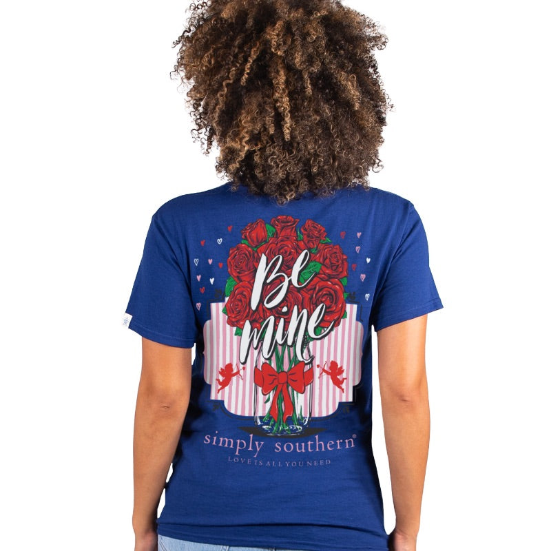 Simply Southern Be Mine Valentine Flowers T-Shirt