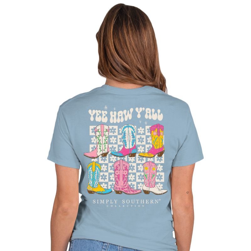 SALE Simply Southern Preppy Boots T-Shirt