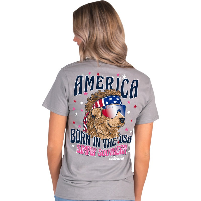 SALE Simply Southern Born In The USA T-Shirt