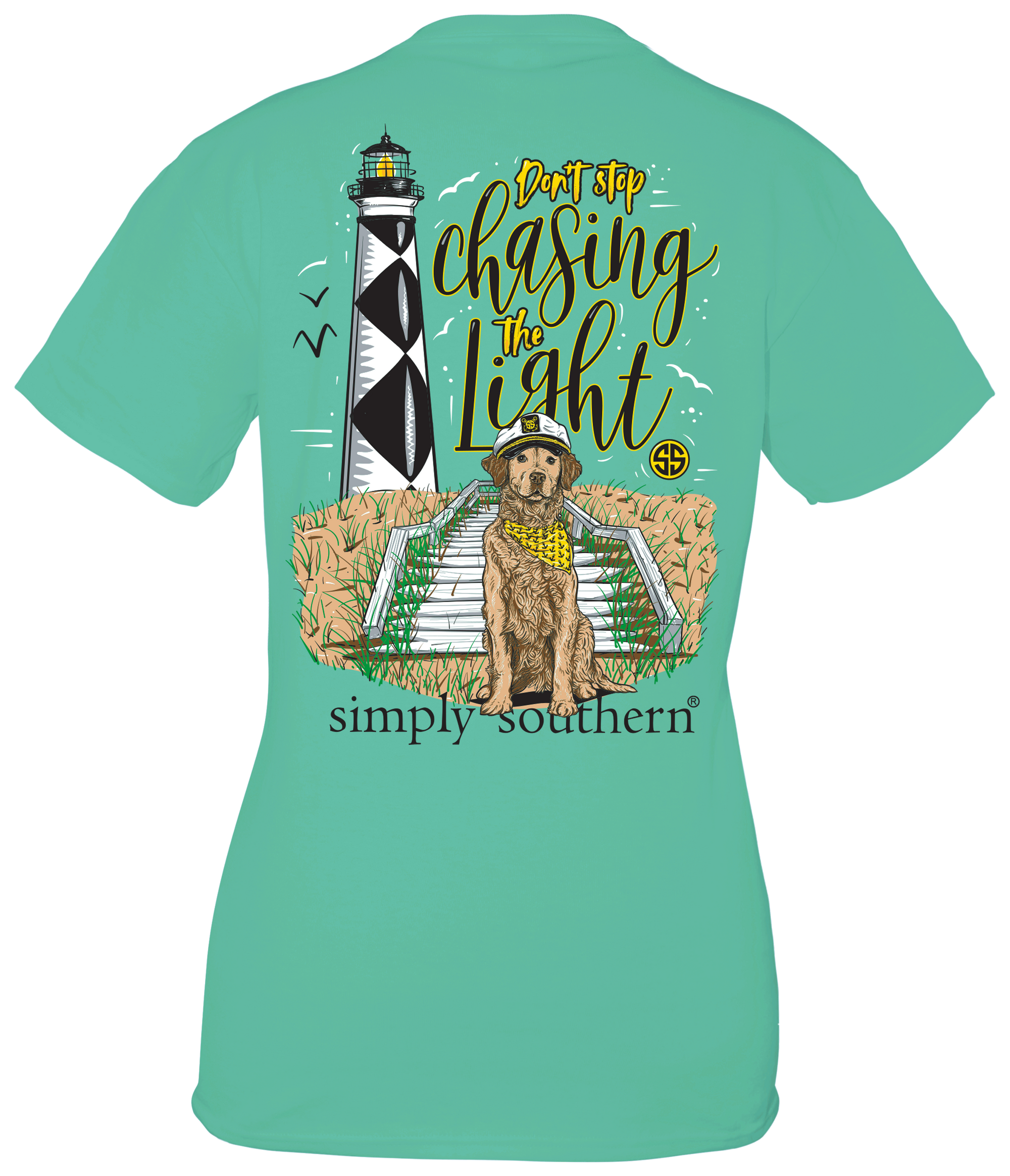 SALE Simply Southern Chasing The Light Lighthouse T-Shirt