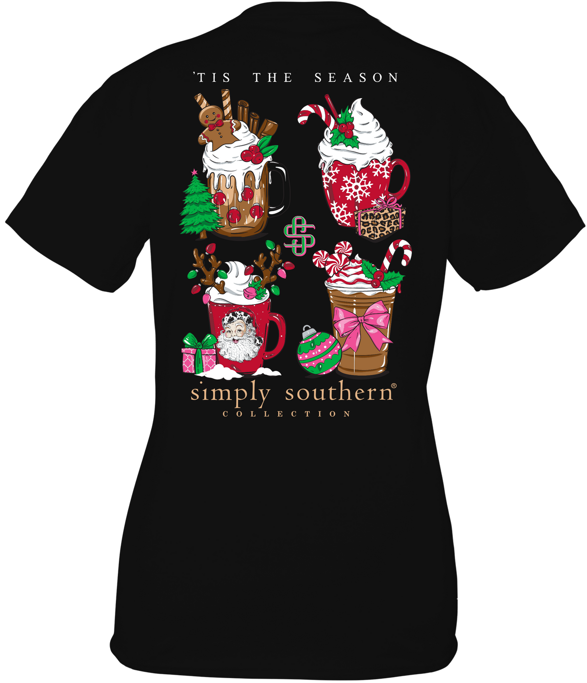 SALE Simply Southern Christmas Drinks Holiday T-Shirt - SimplyCuteTees