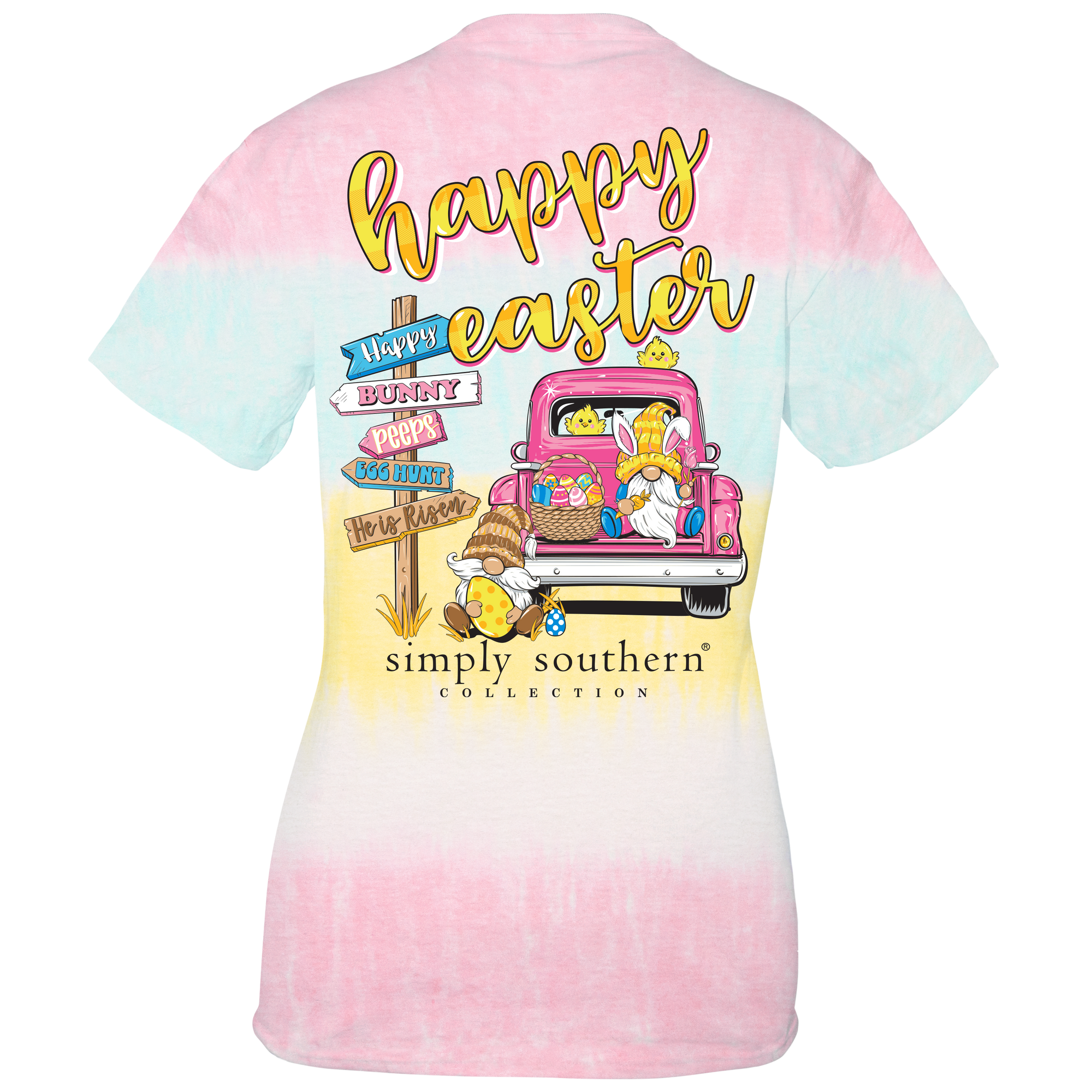 Simply Southern Happy Easter Tie Dye T-Shirt