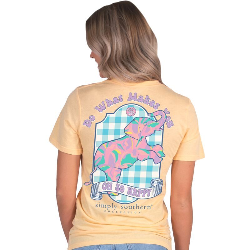 Simply Southern So Happy Elephant Soft T-Shirt