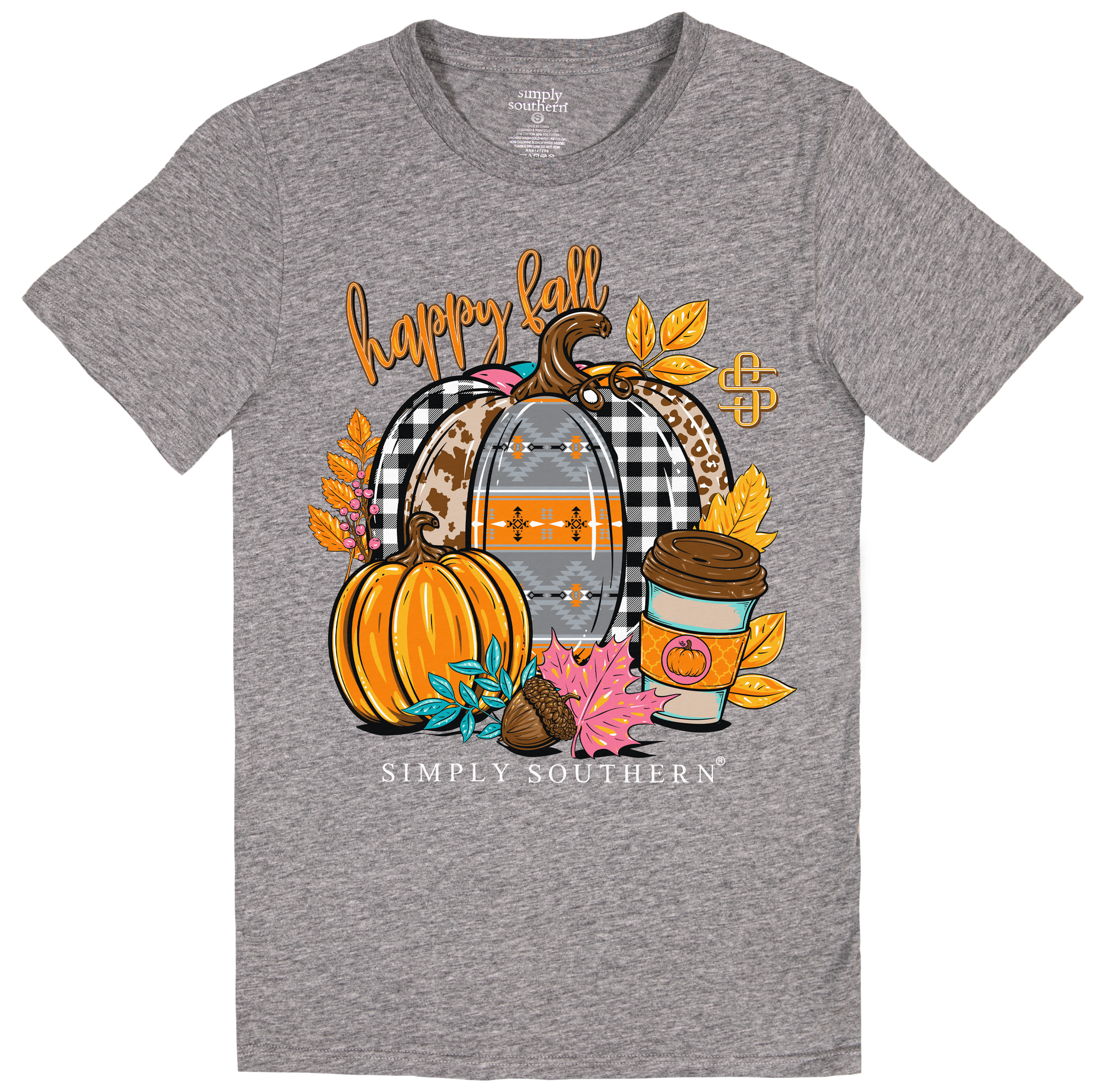 SALE Simply Southern Preppy Happy Fall Pumpkins T-Shirt