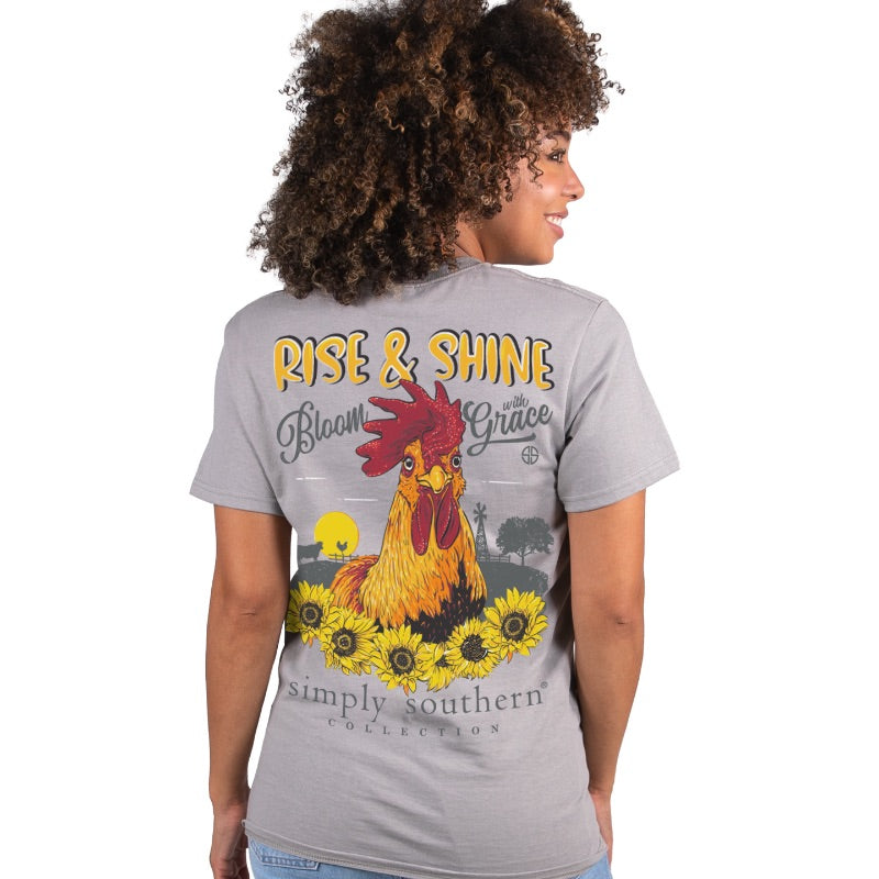 Simply Southern Preppy Rise & Shine Farm T-Shirt