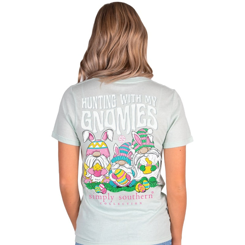 Simply Southern Hunting With Gnomies Easter T-Shirt