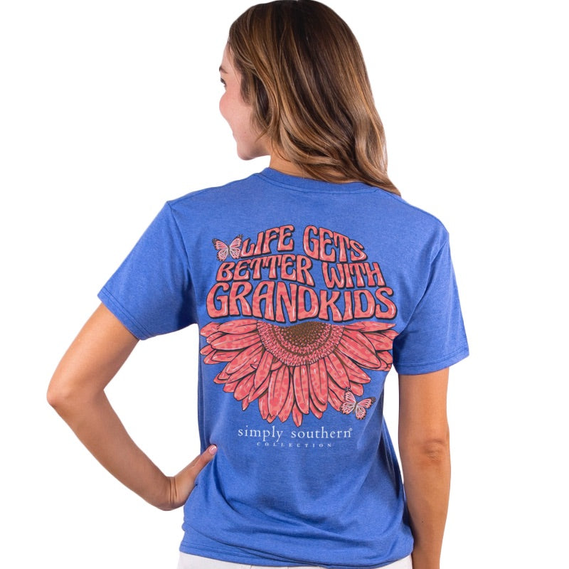 Simply Southern Life Gets Better With Grandkids T-Shirt