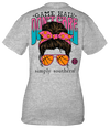 Simply Southern Game Hair Don&#39;t Care Basketball T-Shirt