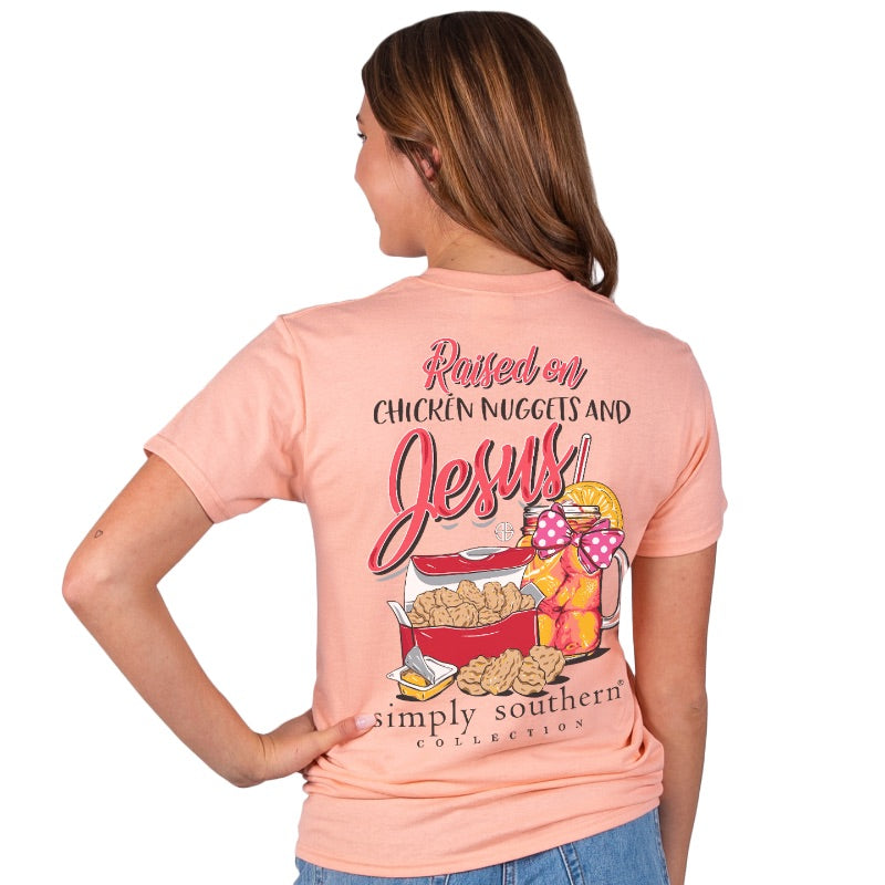 Simply Southern Preppy Raised On Nuggets & Jesus T-Shirt