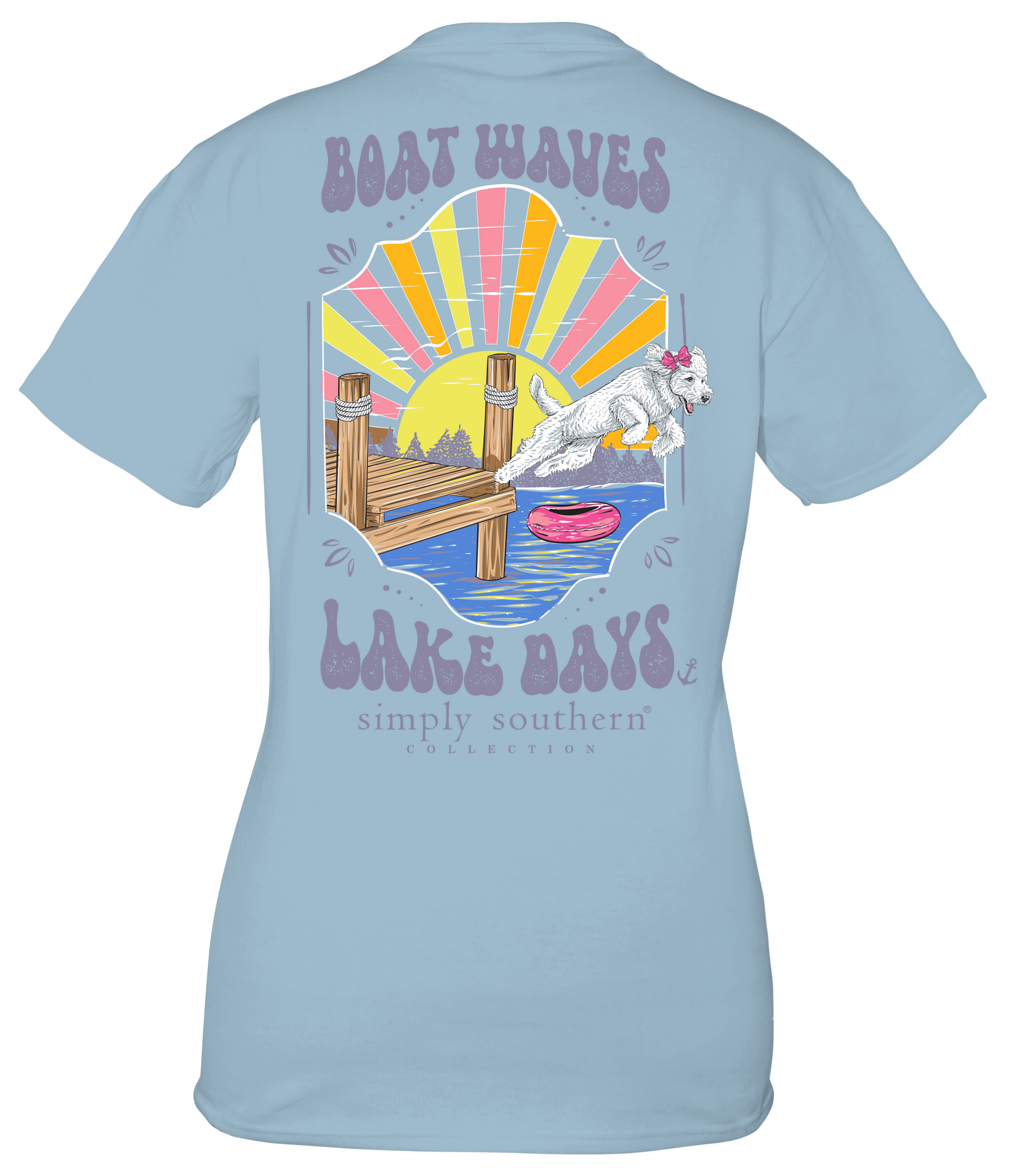 Simply Southern Boat Waves Lake Days T-Shirt