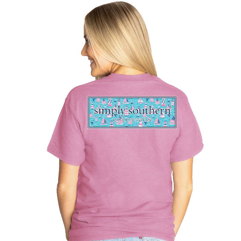 Simply Southern Preppy Classic Lighthouse Logo T-Shirt