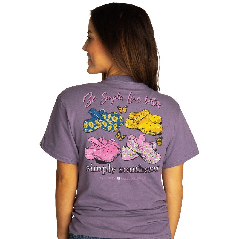 Simply Southern Preppy Be Simple Clogs T-Shirt