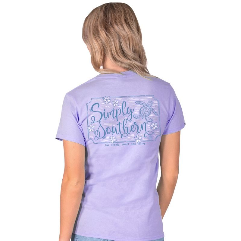 Simply Southern Turtle Logo Aster T-Shirt
