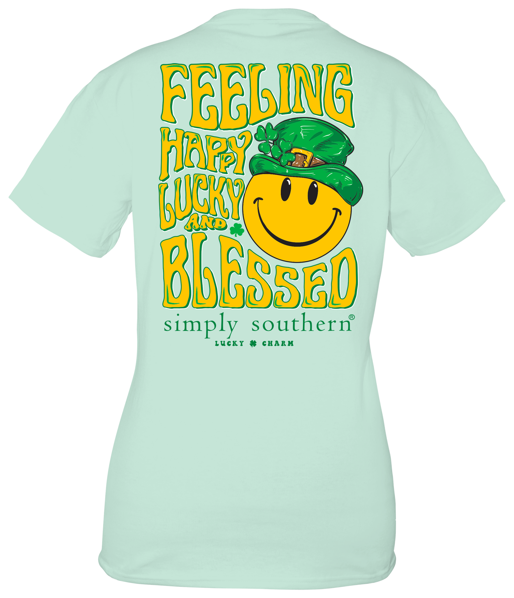 Simply Southern Preppy Lucky &amp; Blessed Irish T-Shirt