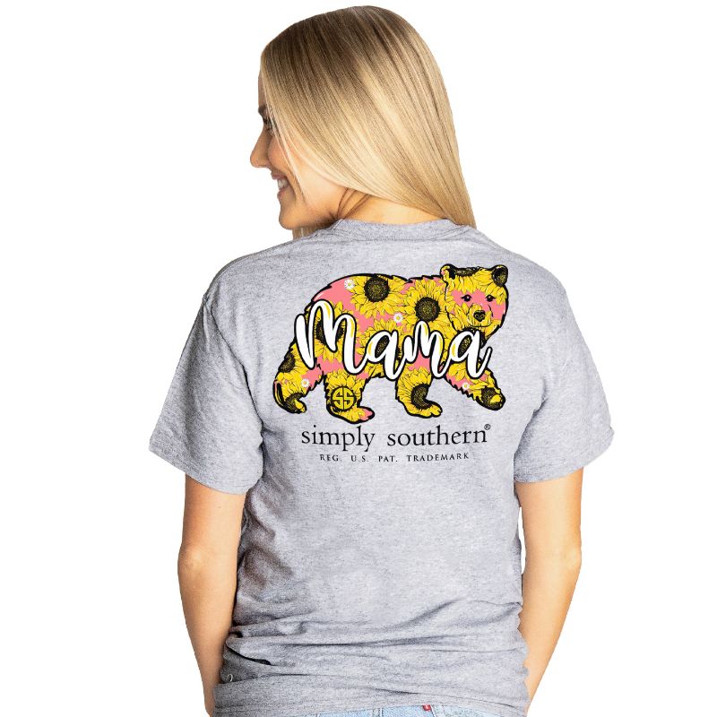 Simply Southern Preppy Sunflower Mama Bear T-Shirt