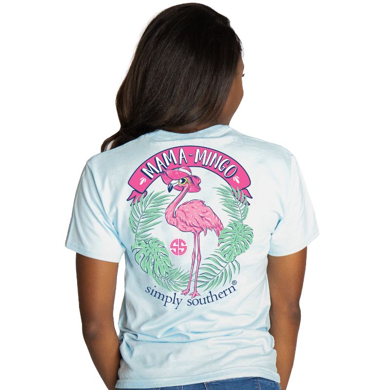 SALE Simply Southern Preppy Mama Flamingo T-Shirt