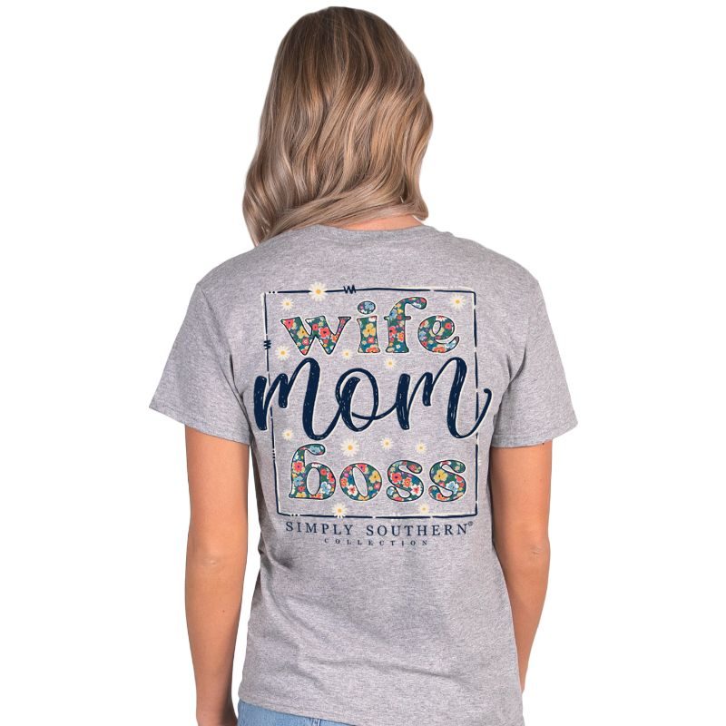 Simply Southern Wife Mom Boss T-Shirt