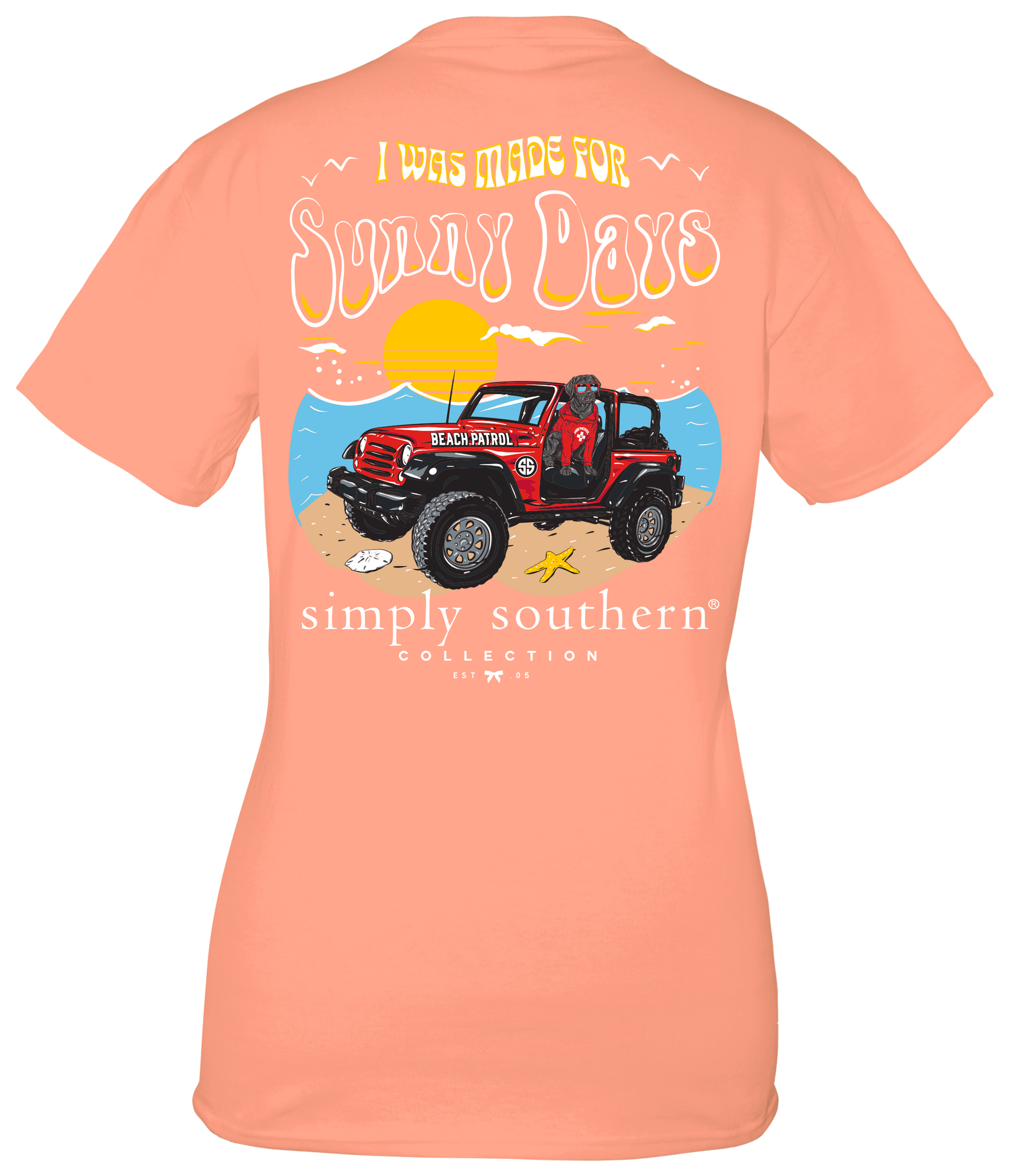 Simply Southern Sunny Days Beach Patrol T-Shirt