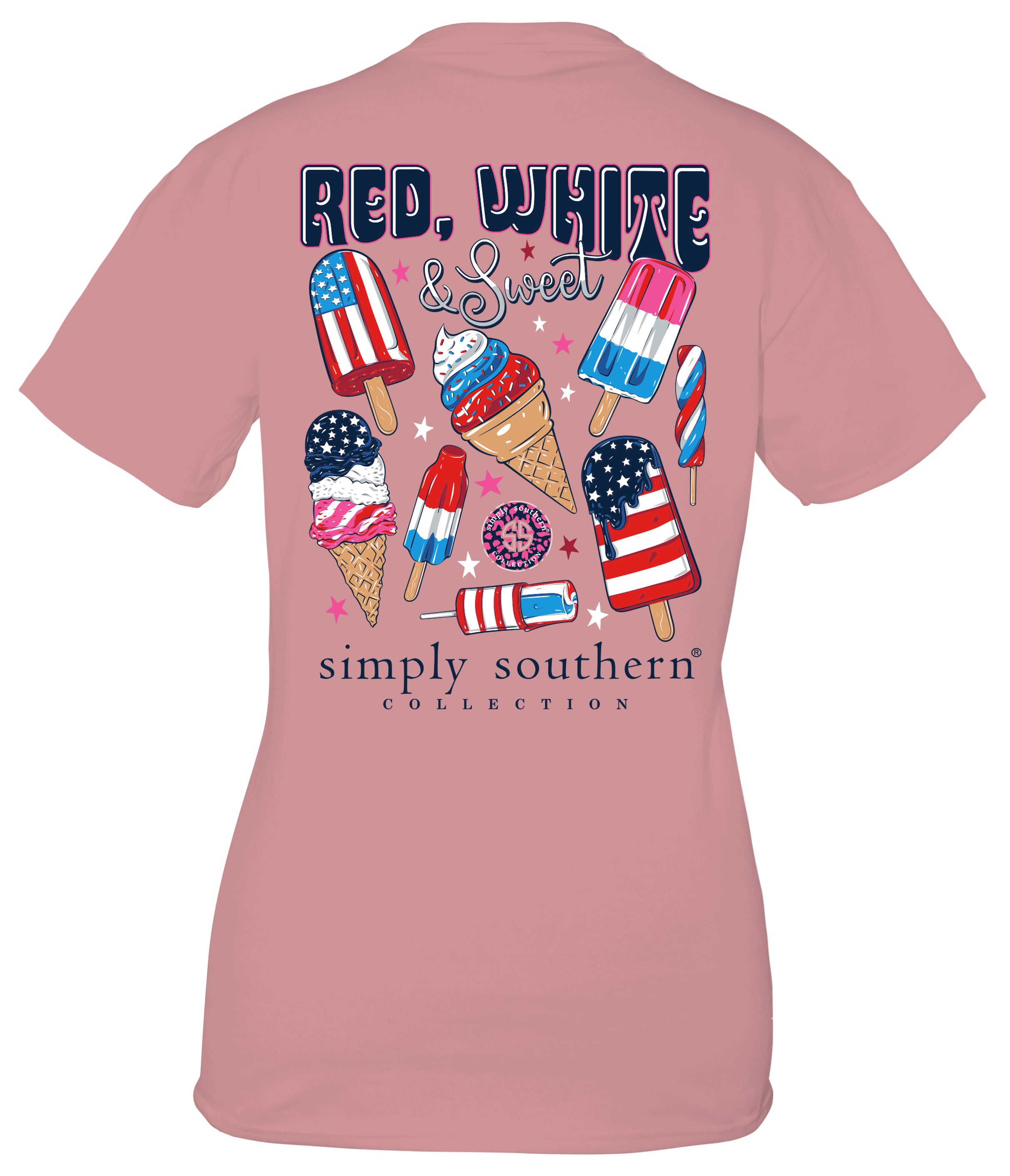 Fortrolig Skubbe Porto SALE Simply Southern Red White & Sweet USA T-Shirt - SimplyCuteTees