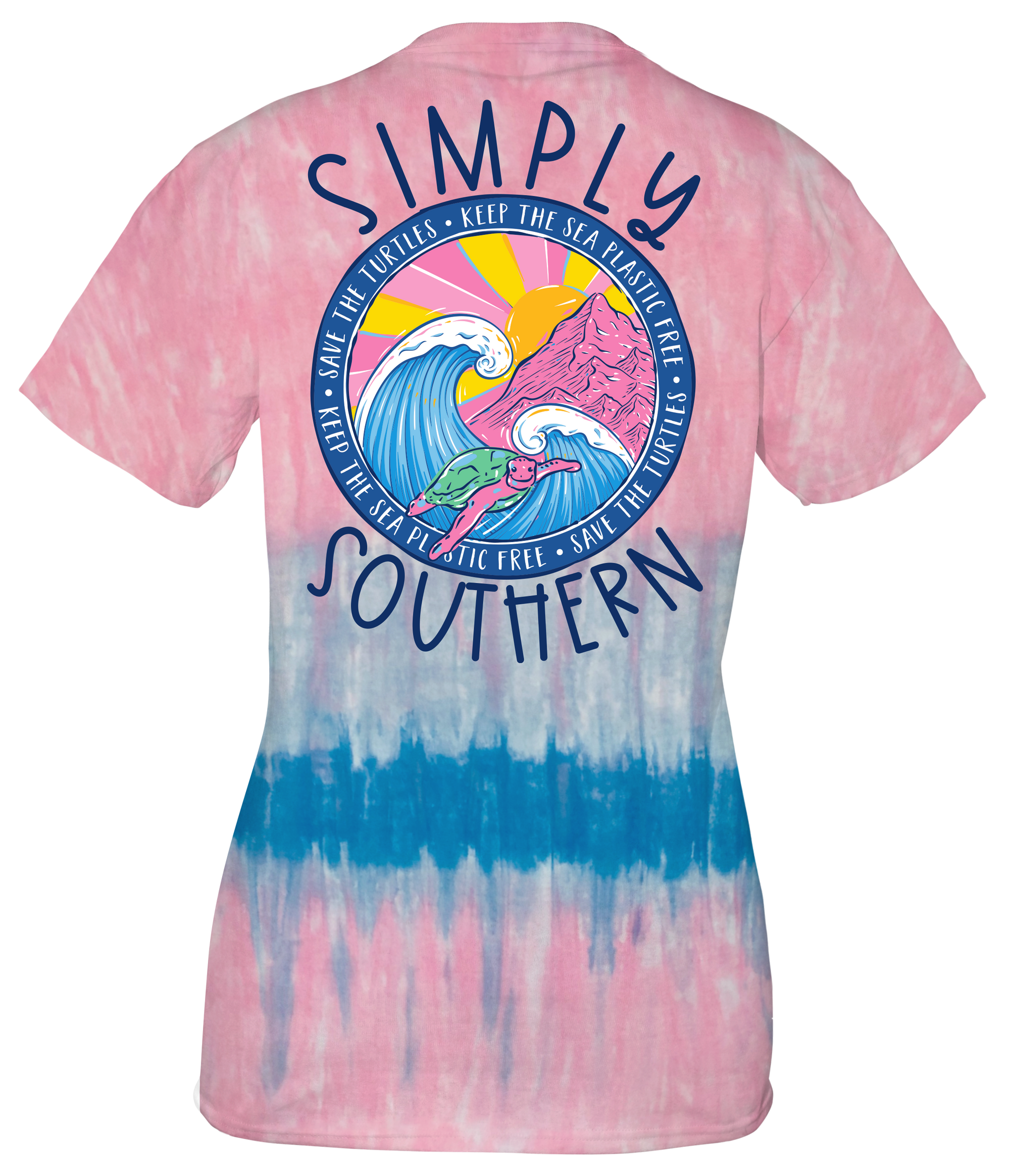 SALE Simply Southern Save The Turtles Wave Candy T-Shirt