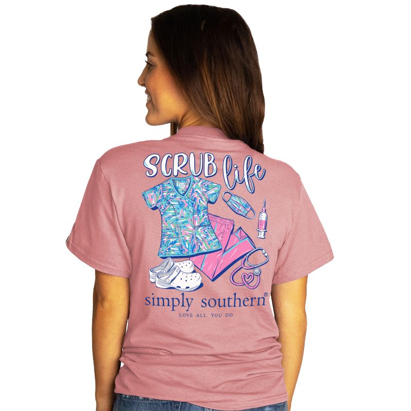 Simply Southern Preppy Scrub Life Nurse T-Shirt