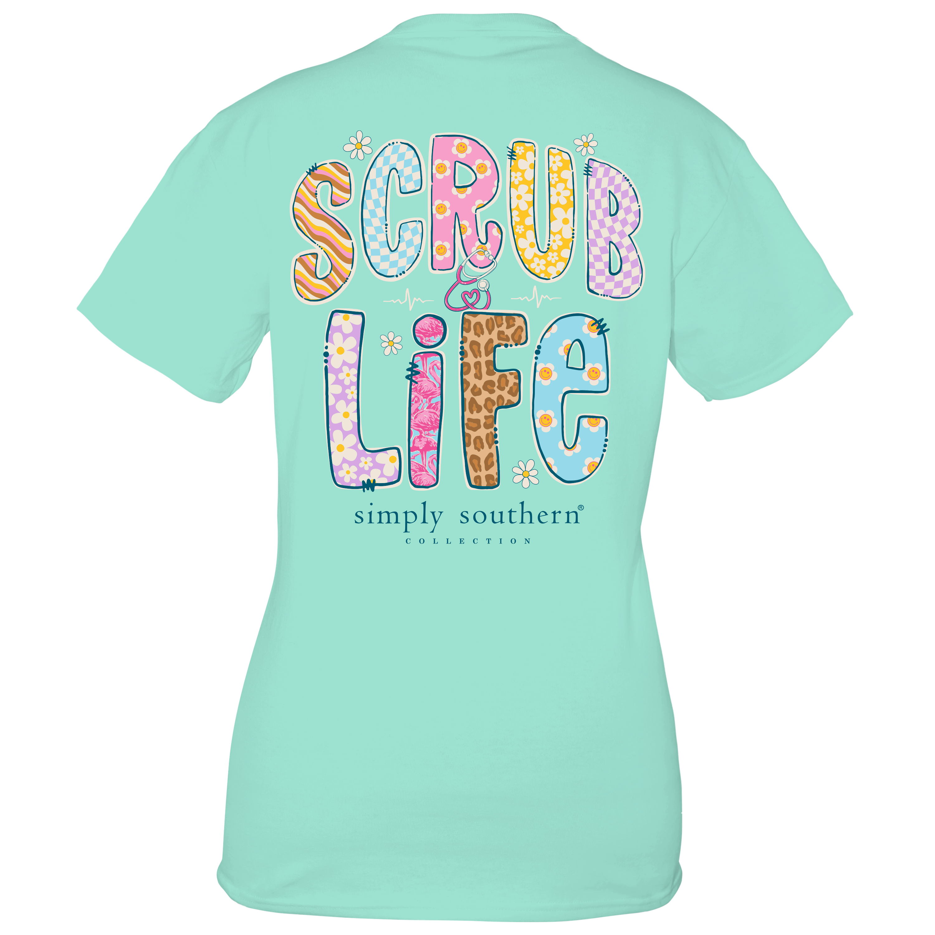 Simply southern scrub life top long sleeve