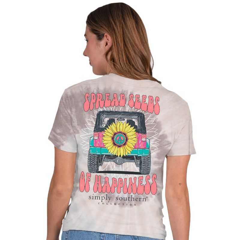 SALE Simply Southern Seeds Happiness Tie Dye T-Shirt