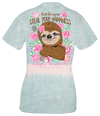 Simply Southern Steal Your Happiness Sloth Tie Dye T-Shirt