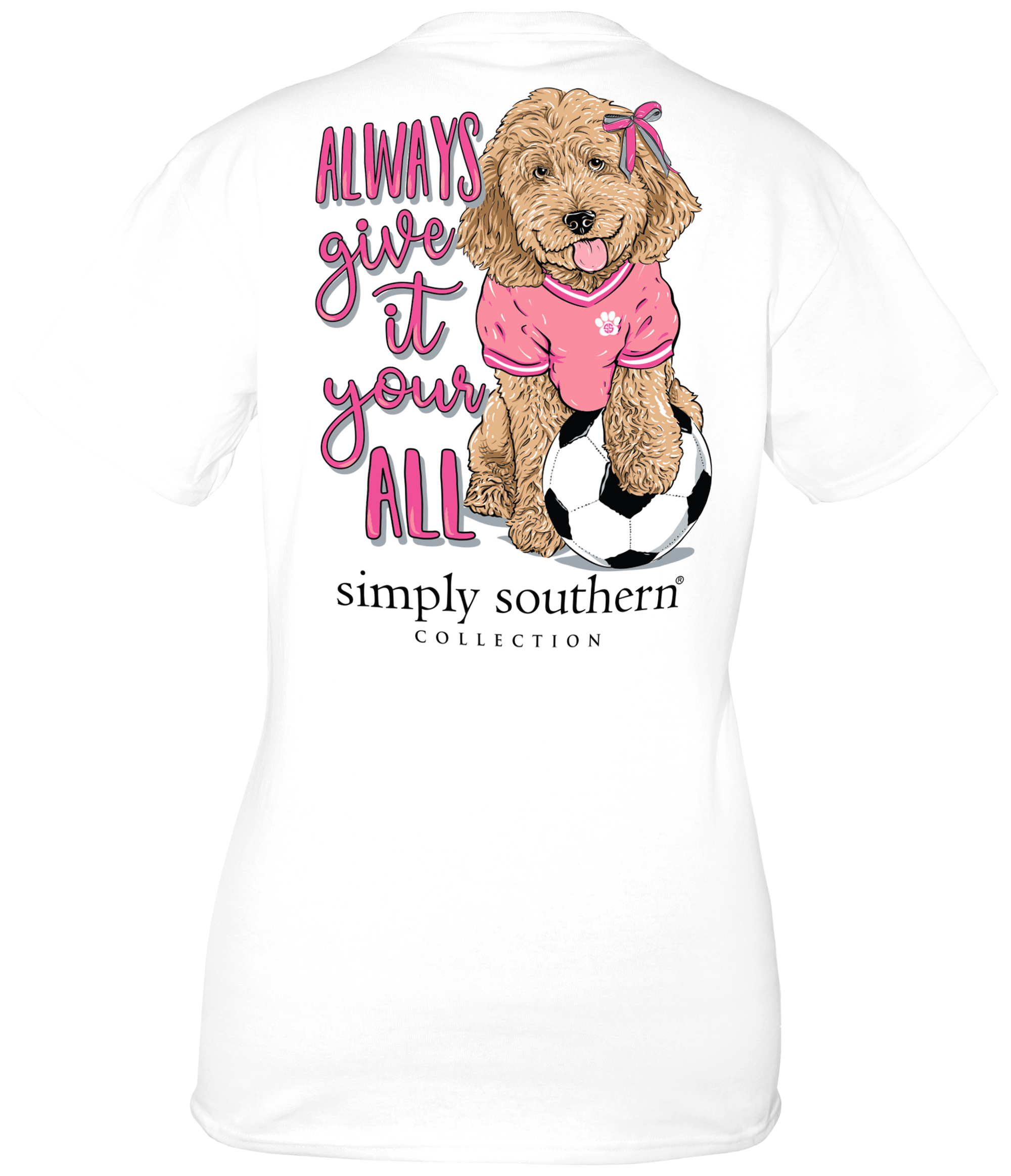 SALE Simply Southern Preppy Dog Soccer T-Shirt
