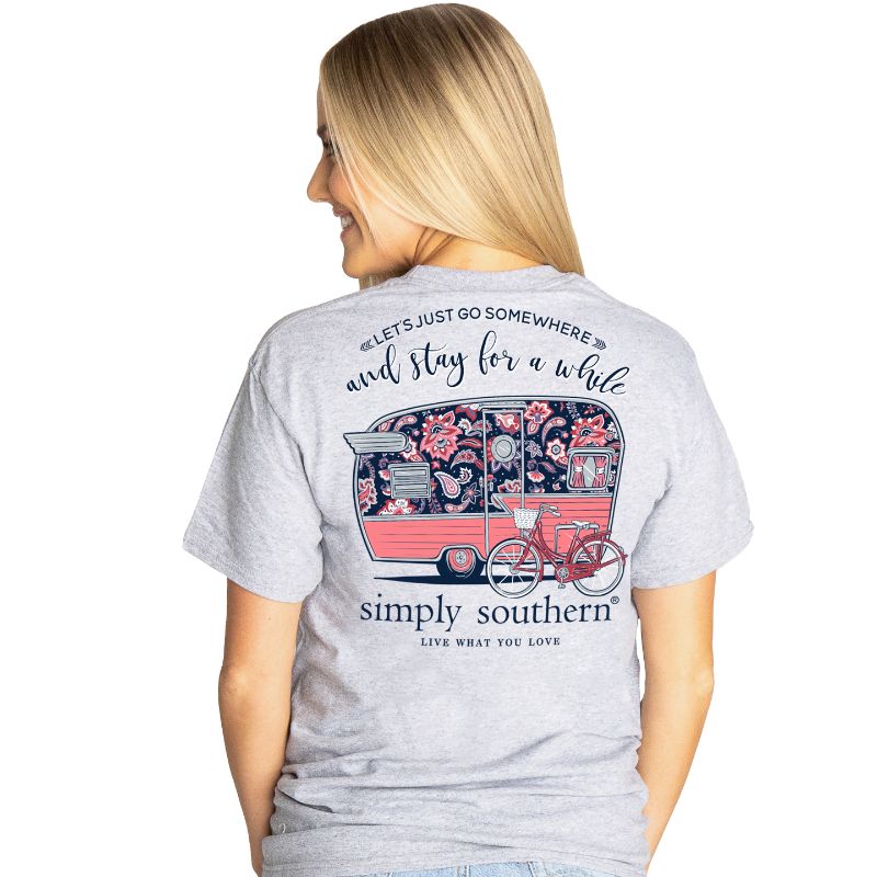 SALE Simply Southern Preppy Go Somewhere Camper T-Shirt