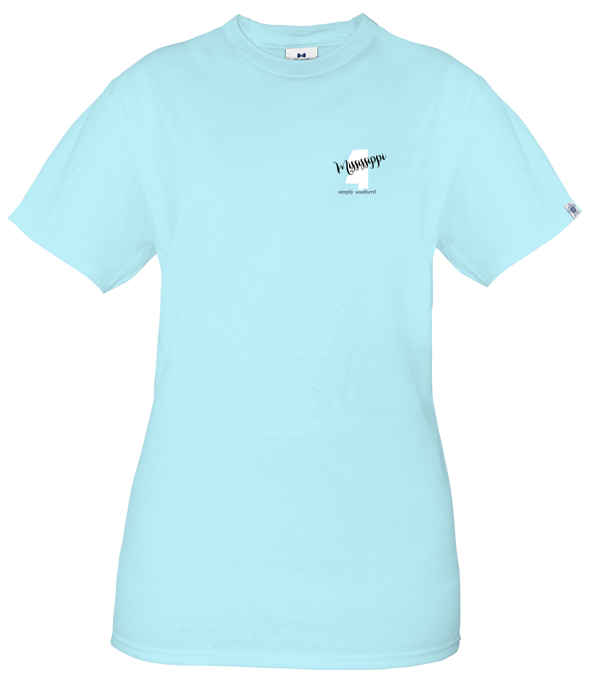Simply Southern Preppy Mississippi Ice Blue T-Shirt