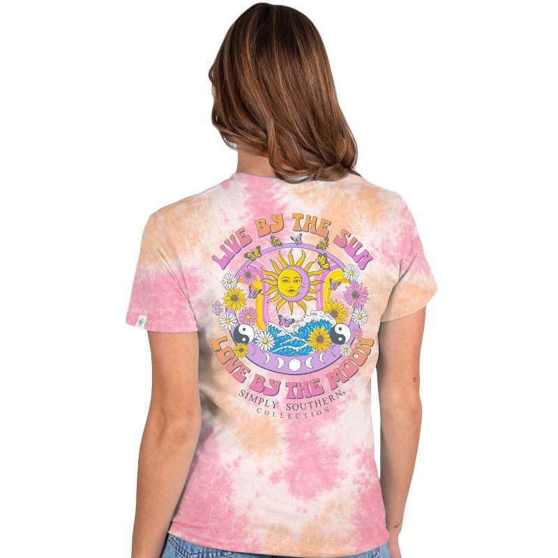 SALE Simply Southern Sun Moon Tie Dye T-Shirt