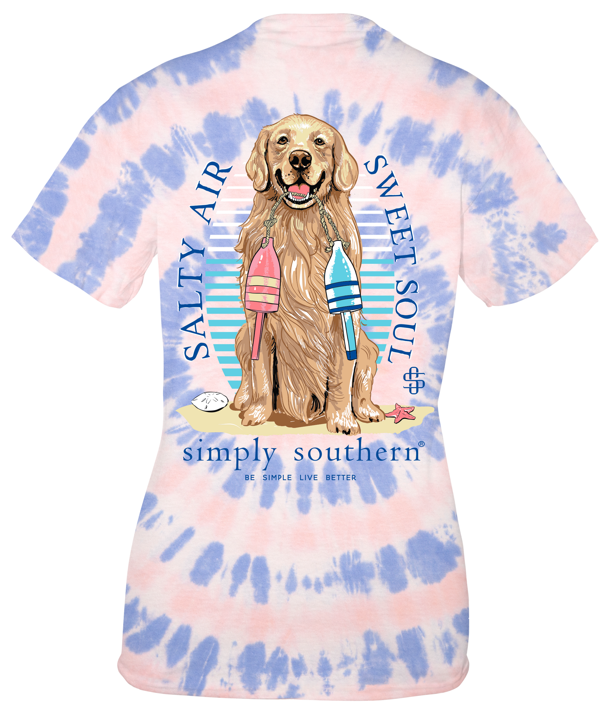 Simply Southern Sweet Soul Dog Beach Tie Dye T-Shirt