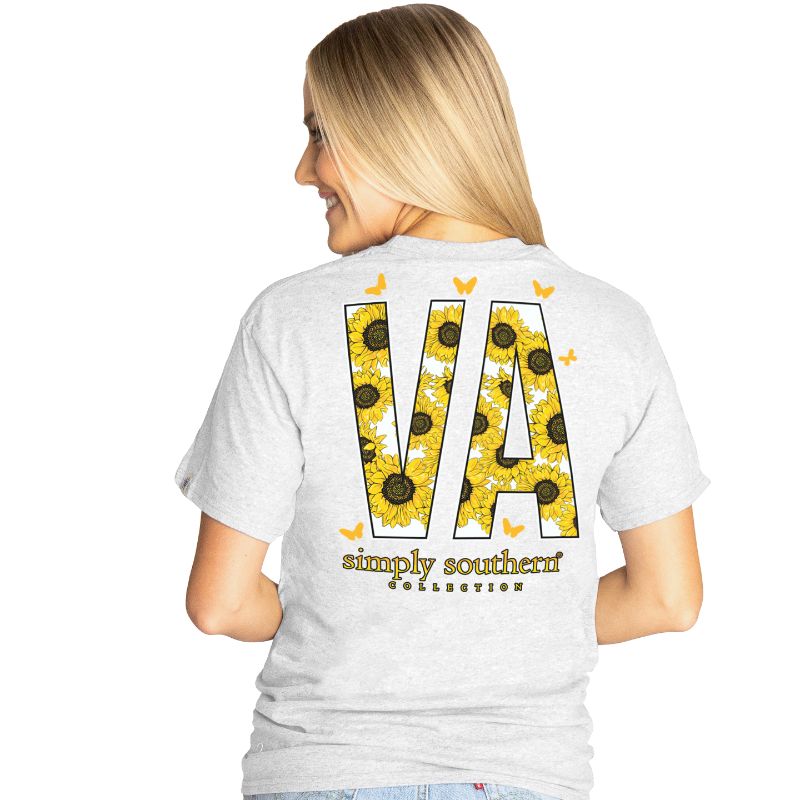 Simply Southern Preppy Virginia Sunflower T-Shirt