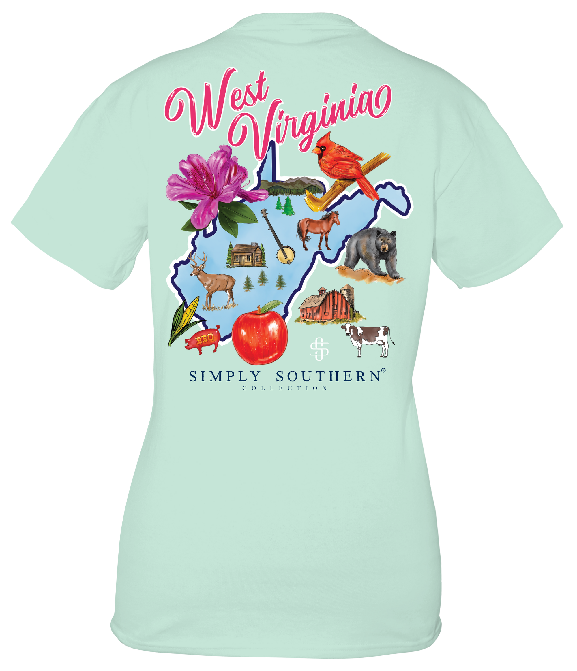 Simply Southern Preppy West Virginia Breeze T-Shirt
