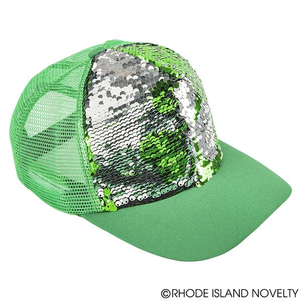 ST. PATRICK&#39;S DAY SEQUIN TRUCKER IRISH HAT