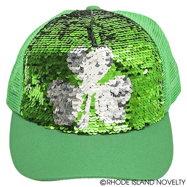 ST. PATRICK&#39;S DAY SEQUIN TRUCKER IRISH HAT
